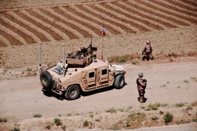 Obrněné vozidlo Hummer v provincii Logar, Afghánistán, 2008/2009